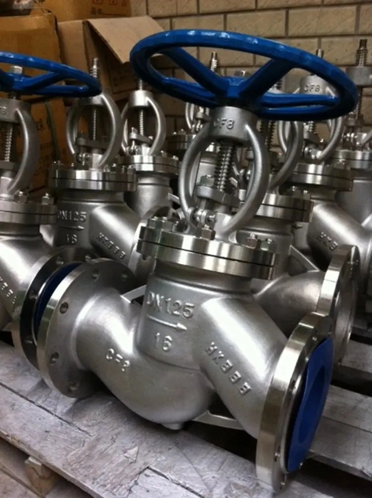 Stainless Steel Globe Valve J41W-16P Carbon steel flange type