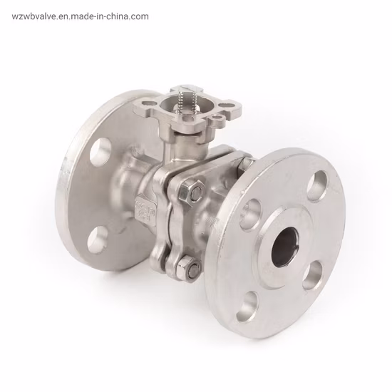 API6d 150lb 풀 포트 스테인레스 스틸 플로팅 2피스 플랜지 볼 밸브